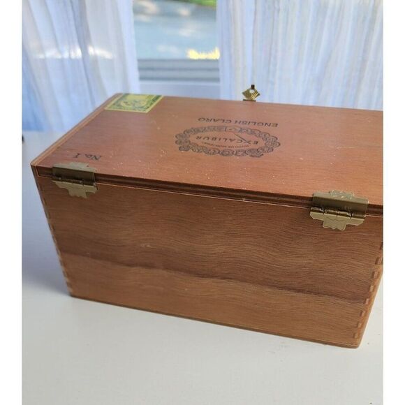 Excalibur English Claro No. 1 Empty Cigar Box - Picture 4 of 10